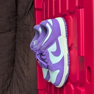 Nike Dunk Lows  Kids Sneakers in Purple and White